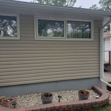 Completed windows, insulation and siding. <br> This renovation not only adds value to homeowners property, it saves on energy Bills with our enerfoil insulation under the new royal residential siding which adds an extra 6.2 R value.